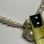 Women’s Beaded Costume Necklace Faux Pearl / Rhinestone Gold Photo 8