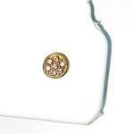 Handmade Gold-Tone Lavender Purple Rhinestone Stud Earrings Photo 3