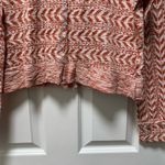 BKE B06- Buckle  Raw Edge Pointelle Women’s Aztec Pullover Sweater M Photo 2