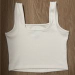 Wild Fable white Ribbed Crop Top Photo 1