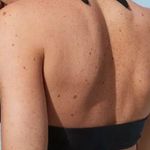 Aerie NWT Crossover Keyhole Halter Bikini Top Women's True Black Surf Size S Photo 1