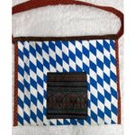 Handmade  Quilted Patchwork Messenger Briefcase Bag Blue Red Brown OOAK Photo 12