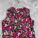 APNY Dress‎ Floral Pintuck Sleeveless Tiered Babydoll Casual Summer Size Medium Pink Photo 3
