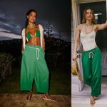 Free People Kayden Barrel Pant in Green Photo 2