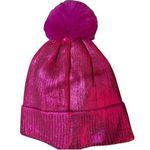 Shiraleah Jax Vibrant Metallic Pink Knit Beanie with Pom-Pom NWT Photo 0