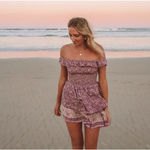SPELL & THE GYPSY Purple Floral Dahlia Mini Dress Size XS Photo 1