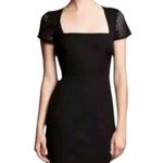 Banana Republic Roland Mouret for Black Bodycon Mesh Sleeve Mini Dress Size 0 Photo 0