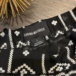 Sabina Musayev A Line Drop Waist Pleated Skirt Black and White Size Small Photo 4