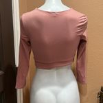 Victoria's Secret Victoria’s Secret sport pink long sleeve crop top Photo 3