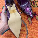 Vintage Y2K Liliana Pointed Toe Metallic Purple heels Size 6 Photo 5