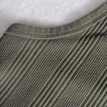Aerie Women’s Racerback Tank Dress Olive Ribbed Knit Sleeveless size Small Photo 5