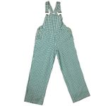 PLANTE Women's Green Gingham Overalls Jumpsuit Size L Made in USA Size L Photo 8