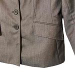 Le Suit  Womens Brown Lined Pockets Button Up Classic Blazer Jacket Size‎ 8 Photo 1