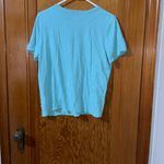 Old Navy Teal T-Shirt with Colorful Graphic Photo 3