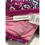 Nanette Lepore  Eugenia Plunge Molded  Bikini Top‎ Persian Paisley Raspberry 8 Photo 13