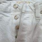 Free People distressed white jeans with raw hem. Sz 25 Photo 4