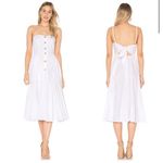 Free People  Women's Perfect Peach Poplin Midi Dress White Large NWT SOLD OUT! Photo 1