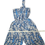 Tyche  Strapless Wide-Leg Blue Jumpsuit Photo 1