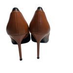 SEVEN BIG TREE Black Brown Color Block Pointed Toe Stiletto Heels Size 40 US 9.5 Photo 1
