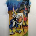 Vintage 1985 Looney Tunes Night Shirt Warner Bros Bugs Bunny France Jodie Arden Size L Photo 1