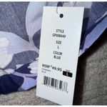 Gap Women’s Floral Pajama Set Navy Button Up Top Shorts 100% Cotton Size L New Photo 10