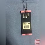 Gap  Women's Eyelet Flutter Short Sleeve Top Scoop Neck Blue Shirt Size S Photo 3