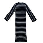 J.Crew Knit Ribbed Bodycon Sweater Midi Dress Mixed Striped Size Small Photo 8