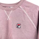 FILA ‎ Size Medium Sweater Dusty Pink Crew Neck Pullover Preppy Casual Winter Photo 2