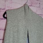 BENEDETTA B. GRAY BLUE MERINO WOOL CASHMERE OPEN LONG LINE CARDIGAN VEST SMALL Photo 2