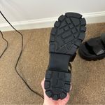 Madden Girl New  Women's Gaines Heeled Sandal Size 9 Black Faux Leather Photo 4