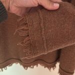Free People ‎ Oversized Brown Wool Linen Sweater Size Small Photo 3