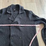 H&M  Dark Gray Heavy Cable Knit Cardigan Sweater Sz L Photo 6