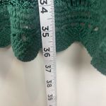 Grace Elements  Womens Crochet Sweater Knit XXL Kelly Green V-Neck Granny Cottage Photo 7