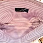 Castellari Milano Mini Purse Women's Ivory Faux Croc‎ Leather Striped Interior White Photo 4