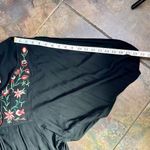 NWT Futurino Black Bohemian Crew Neck Shift Dress Large Photo 5