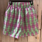 Free People NWOT  Linus Plaid Shorts
Lime Combo Photo 4