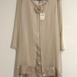 Holly Harp Silk Flower overlay chiffon Designer Vintage Couture dress 90s y2k Size M Photo 0