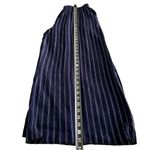 Soprano  NWT‎ Wide Leg Navy & White Pin Stripe Palazzo Pants Sz L Photo 3