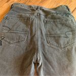 American Eagle  Jeans Women 2 Mom Jean High Rise Tapered Floral Black Denim Pants Photo 2