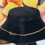 14K SOLID GOLD 'Figaro Link' Necklace Chain 4.4 Grams 16" Inches Photo 14