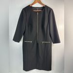 Ann Taylor  12 Classic Black Fitted Mini Dress - Funeral Photo 7