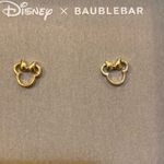 BaubleBar Disney x  Minnie Mouse Outline Earrings in Gold Photo 0