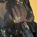 Cynthia Rowley  floral black dress 6 Photo 5