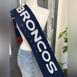 Forever Collectibles Denver Broncos NFL Navy & Orange Reversible Knit Scarf Blue Photo 3