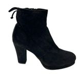 Worthington Vintage Y2K Black Bow Zipper Ankle Boots Booties 7 Faux Leather Photo 0