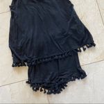Michael Stars  NWT $128 Black Tassel Romper Sz Med Photo 2