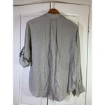 Cloth & Stone Split Back Button Down Shirt Women Large Minimalist Basics Neutral Tan Photo 2