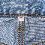 Levi Strauss & CO. Levi‎ Strauss & Co. Womens Cotton Button Fly Distressed Jeans Light Blue Size 29 Photo 5