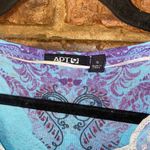 Apt. 9  Multicolored Printed Lace Henley Short Sleeve Top Women's Size Small Photo 2