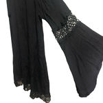 Wrangler  Western Boho Mini Dress Women Small Gauze Lace Ruffle Festival Crochet Photo 2